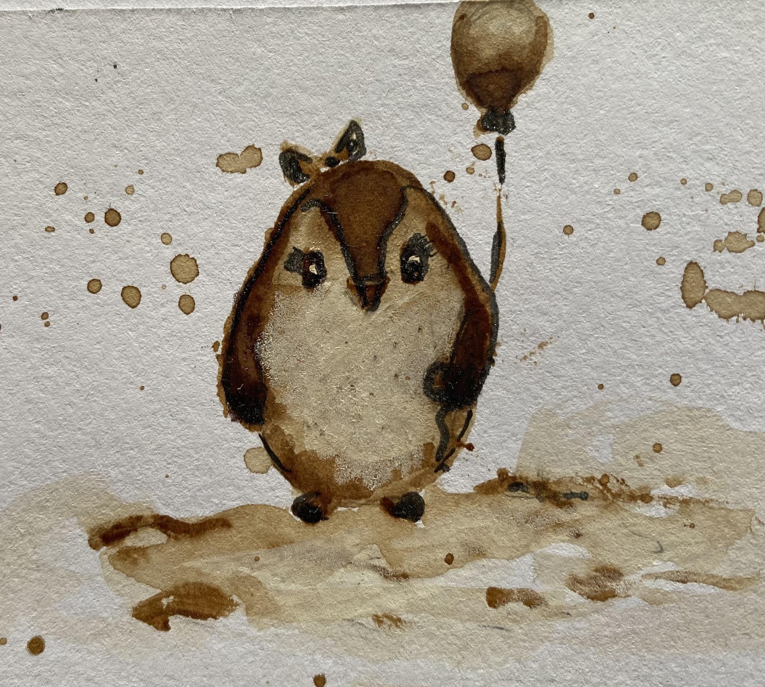 Coffee painting - image 2 - student project