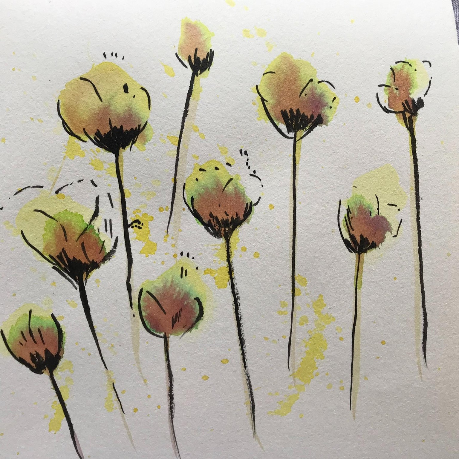 Fun with ink and watercolour - image 3 - student project