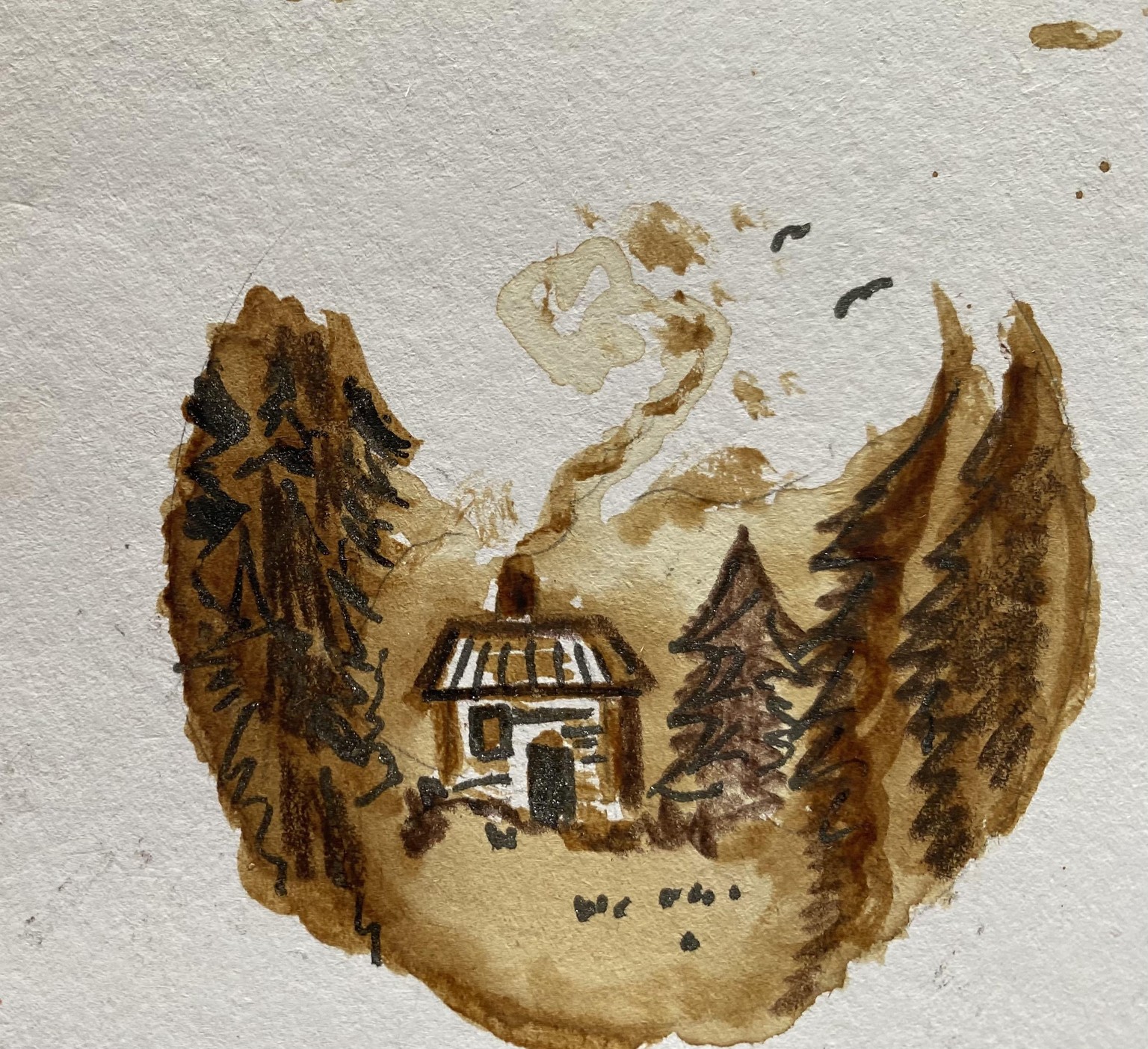 Coffee painting - image 3 - student project