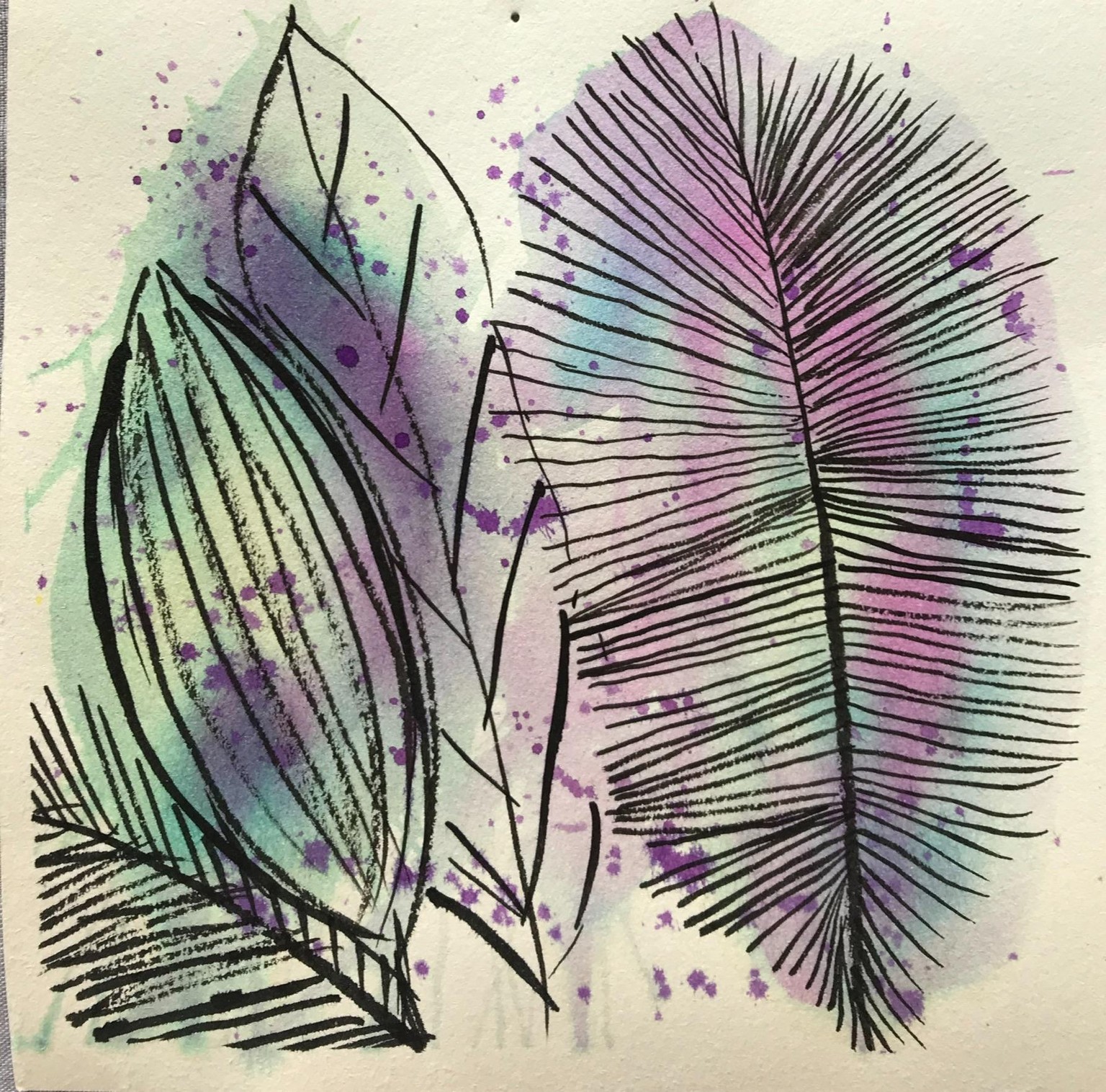 Fun with ink and watercolour - image 6 - student project