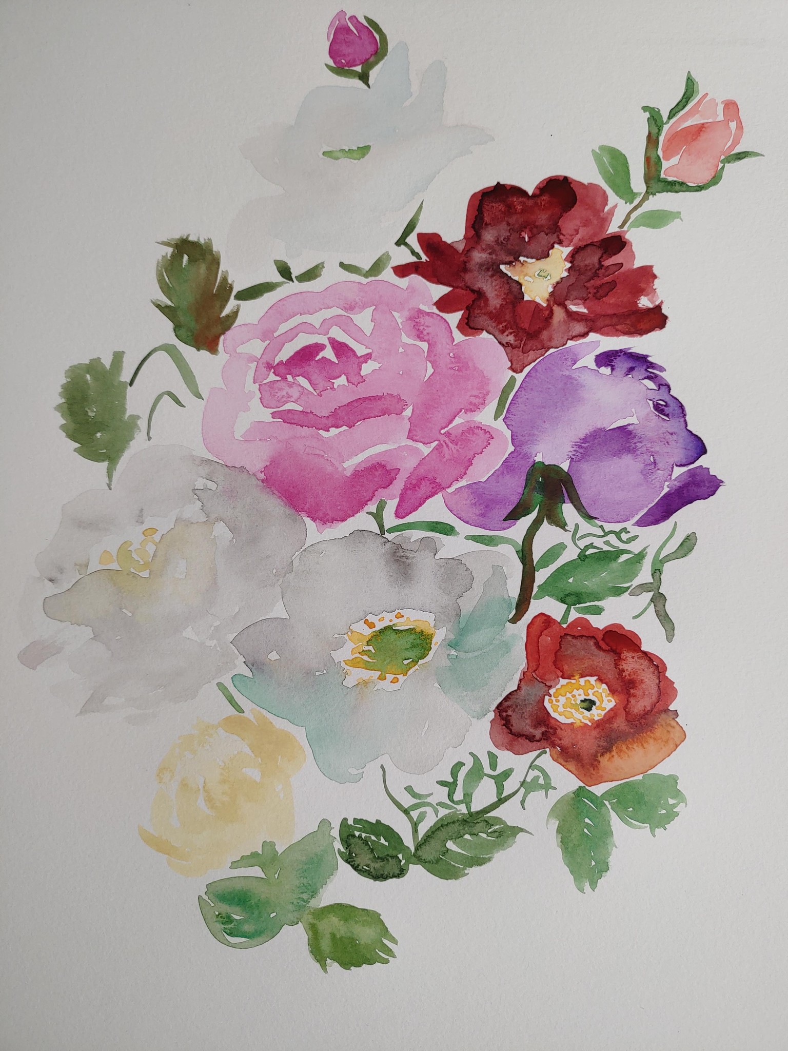 Vintage flowers interpretation - image 1 - student project