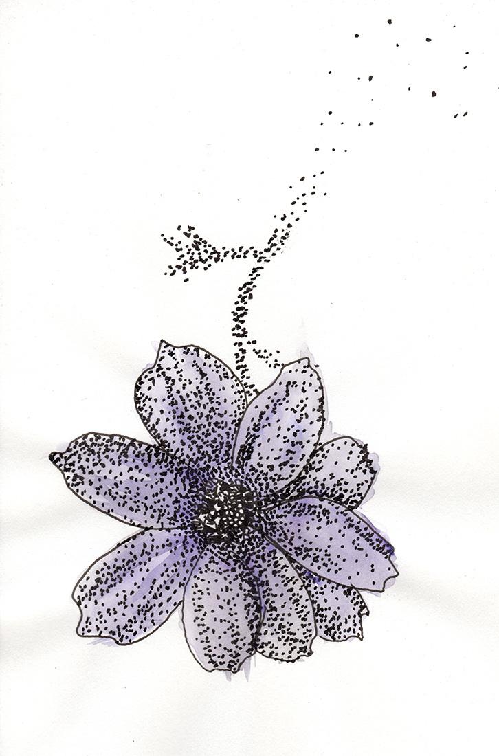 Watercolor Flower Pattern - image 1 - student project