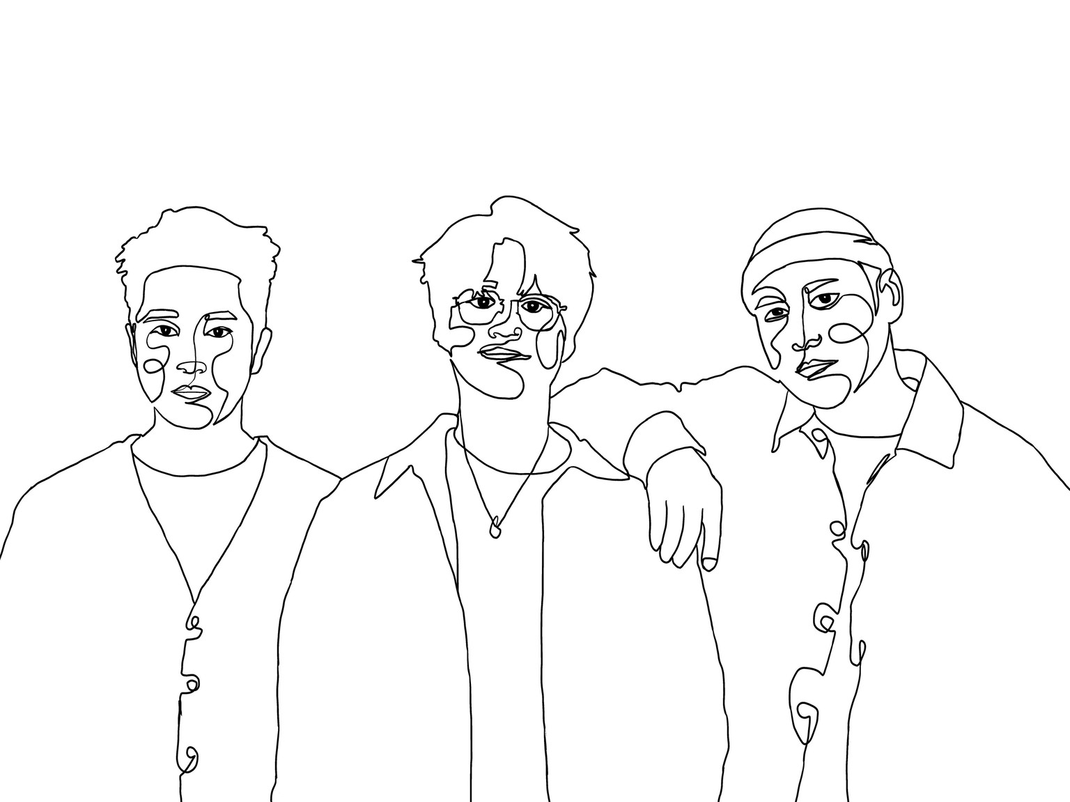 one-line drawing Matsumoto Jun - image 1 - student project