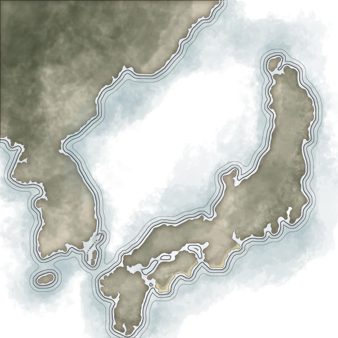 Korea and Japan Map - image 1 - student project
