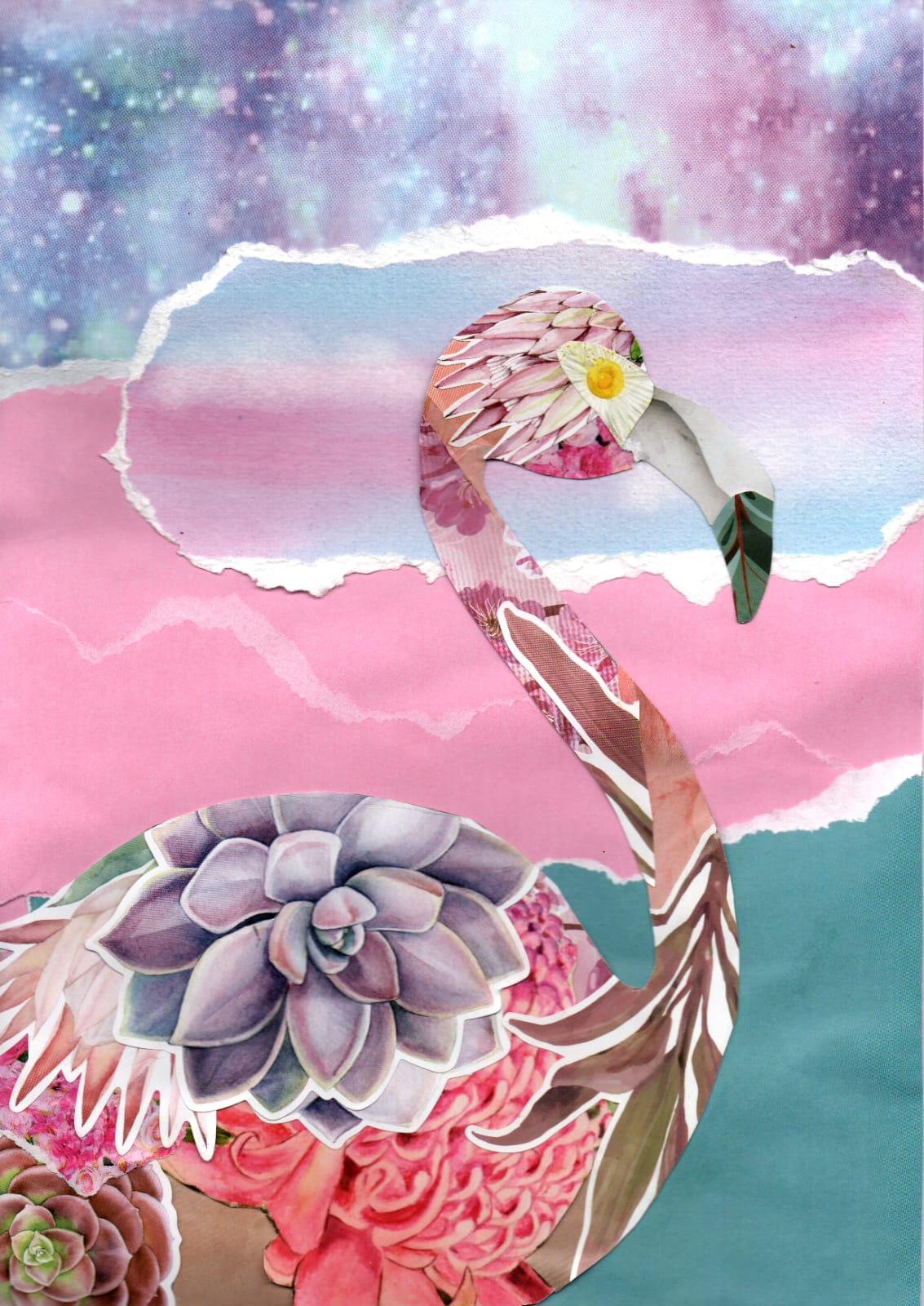 Pink Flamingo Collage - image 1 - student project