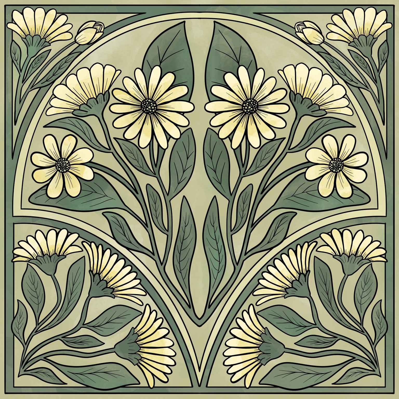 Art Nouveau Style Illustration - image 2 - student project