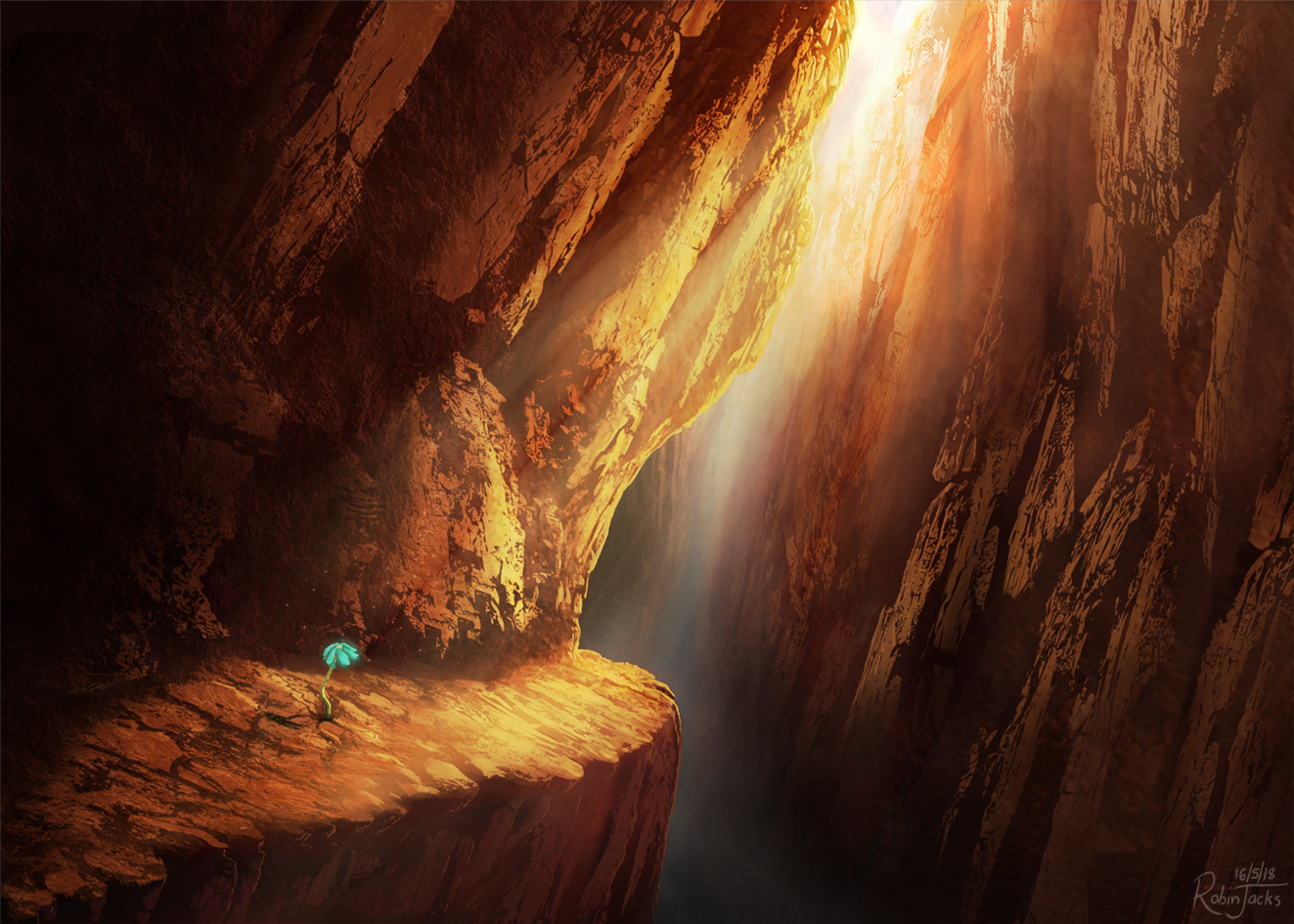 Blue Flower Chasm - image 1 - student project