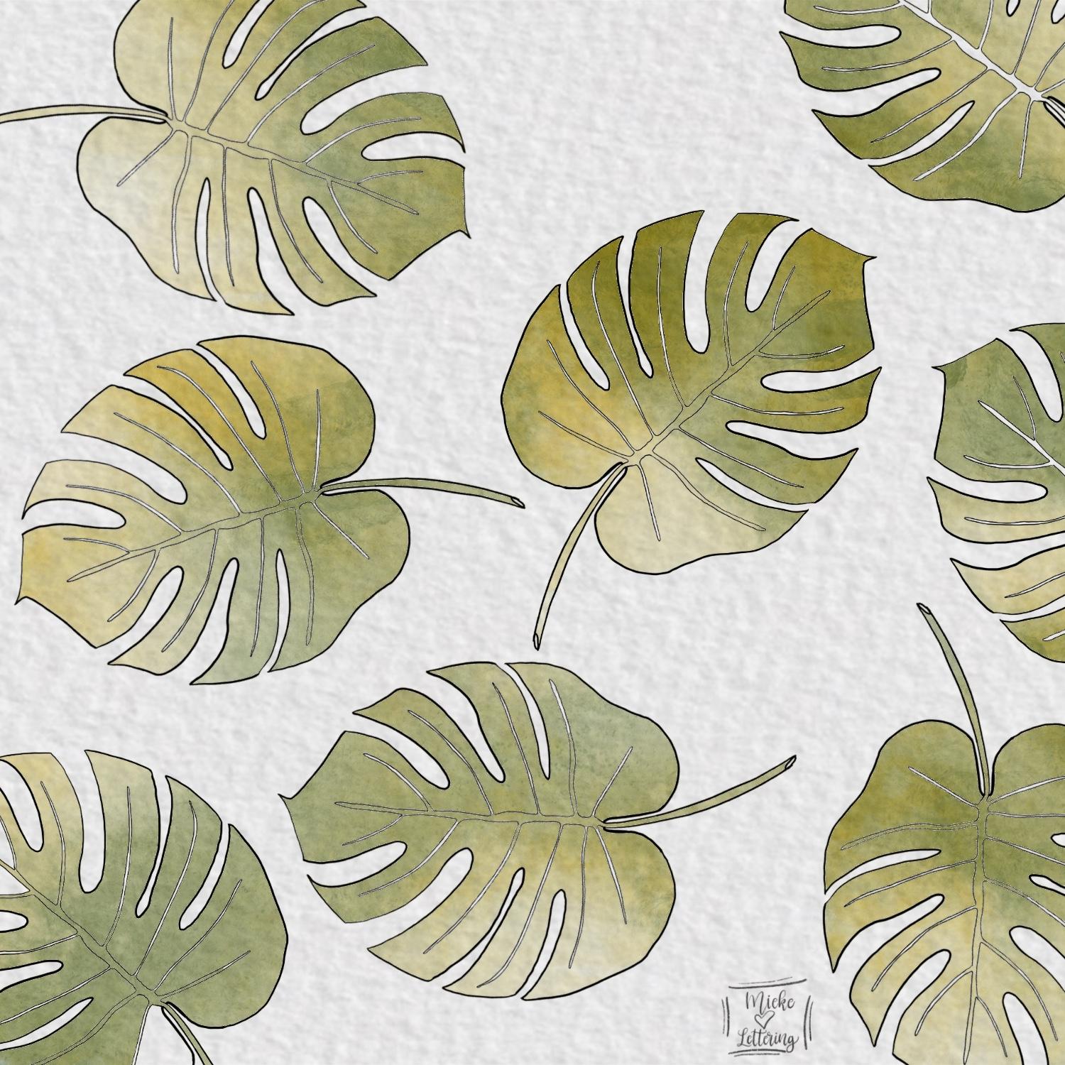 ink & watercolor botanicals on the iPad in Procreate - image 2 - student project