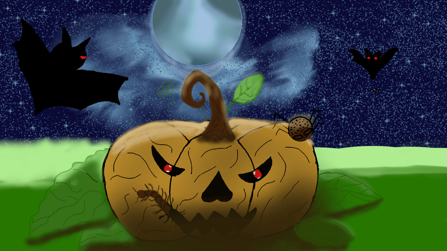 Sphere and Halloween Pumpkin - image 2 - student project