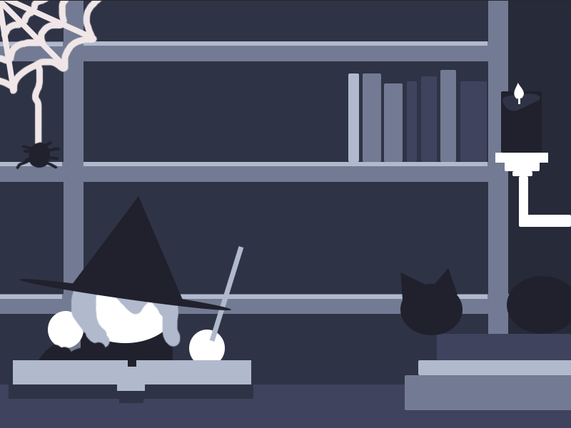 The Studious Witch (aka I went a little crazy and didn't follow the prompt) - image 1 - student project
