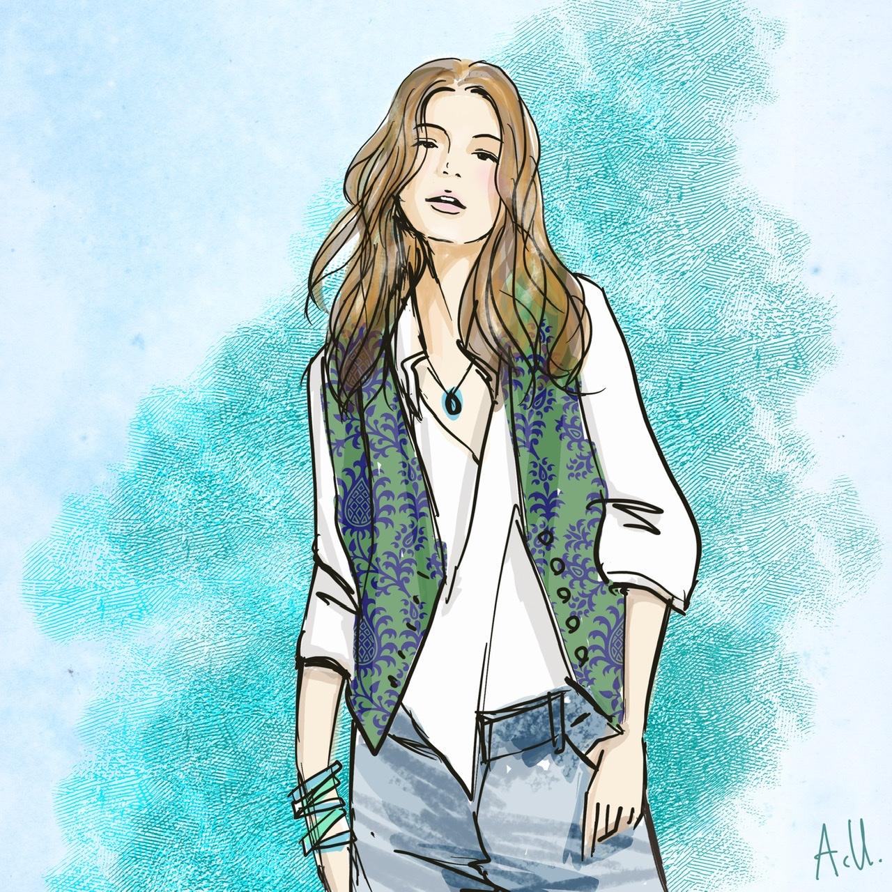 A vest with jeans, and elegant shirt - image 1 - student project