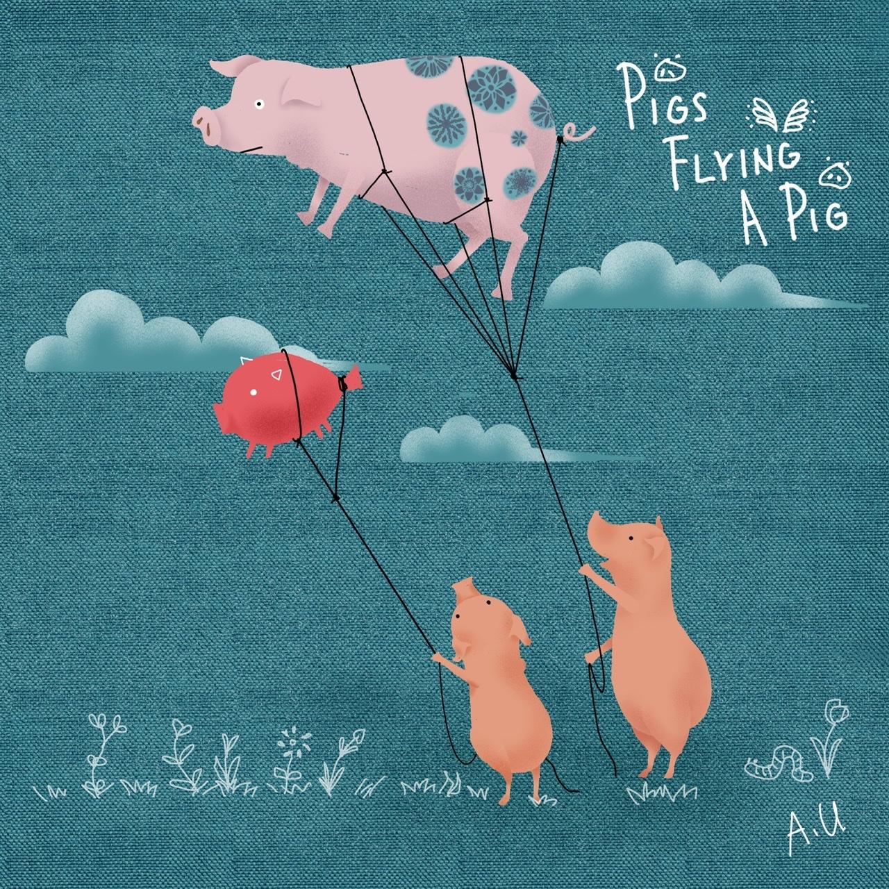 Pigs Flying a Pig - image 1 - student project