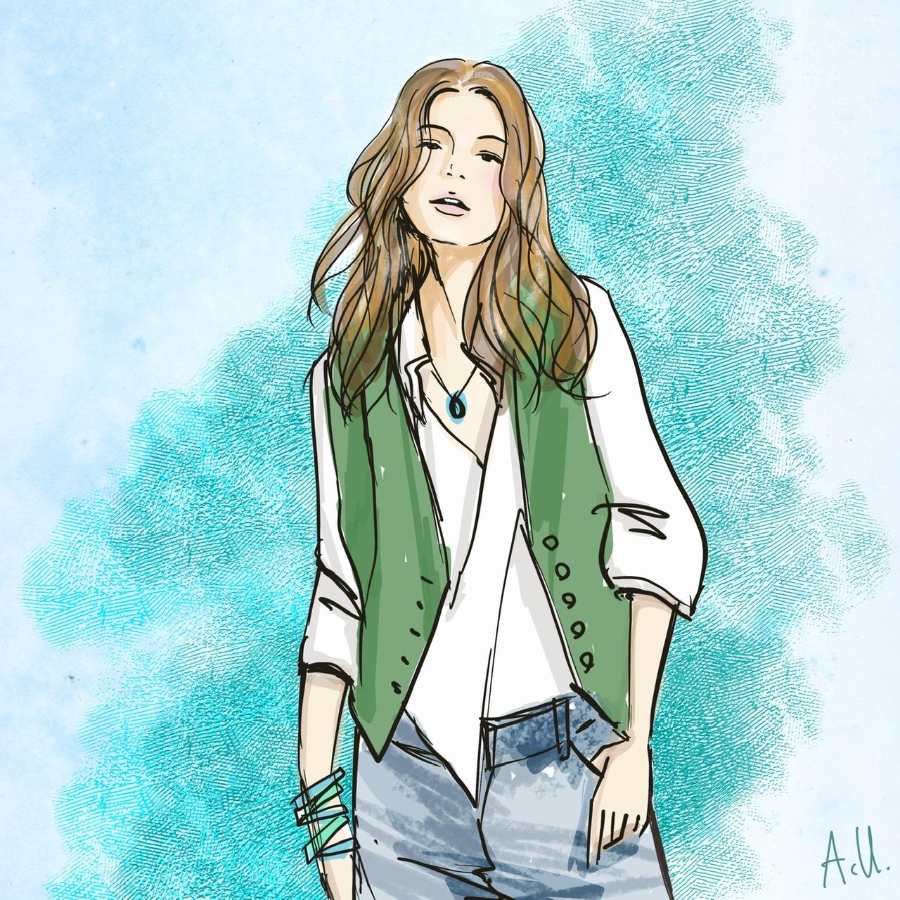 A vest with jeans, and elegant shirt - image 2 - student project