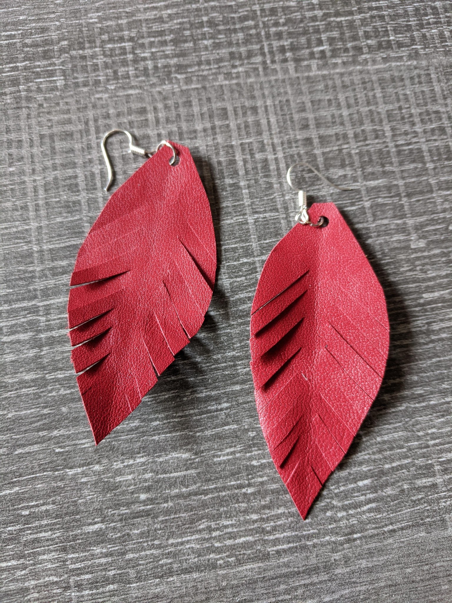 Leather Earrings - image 1 - student project