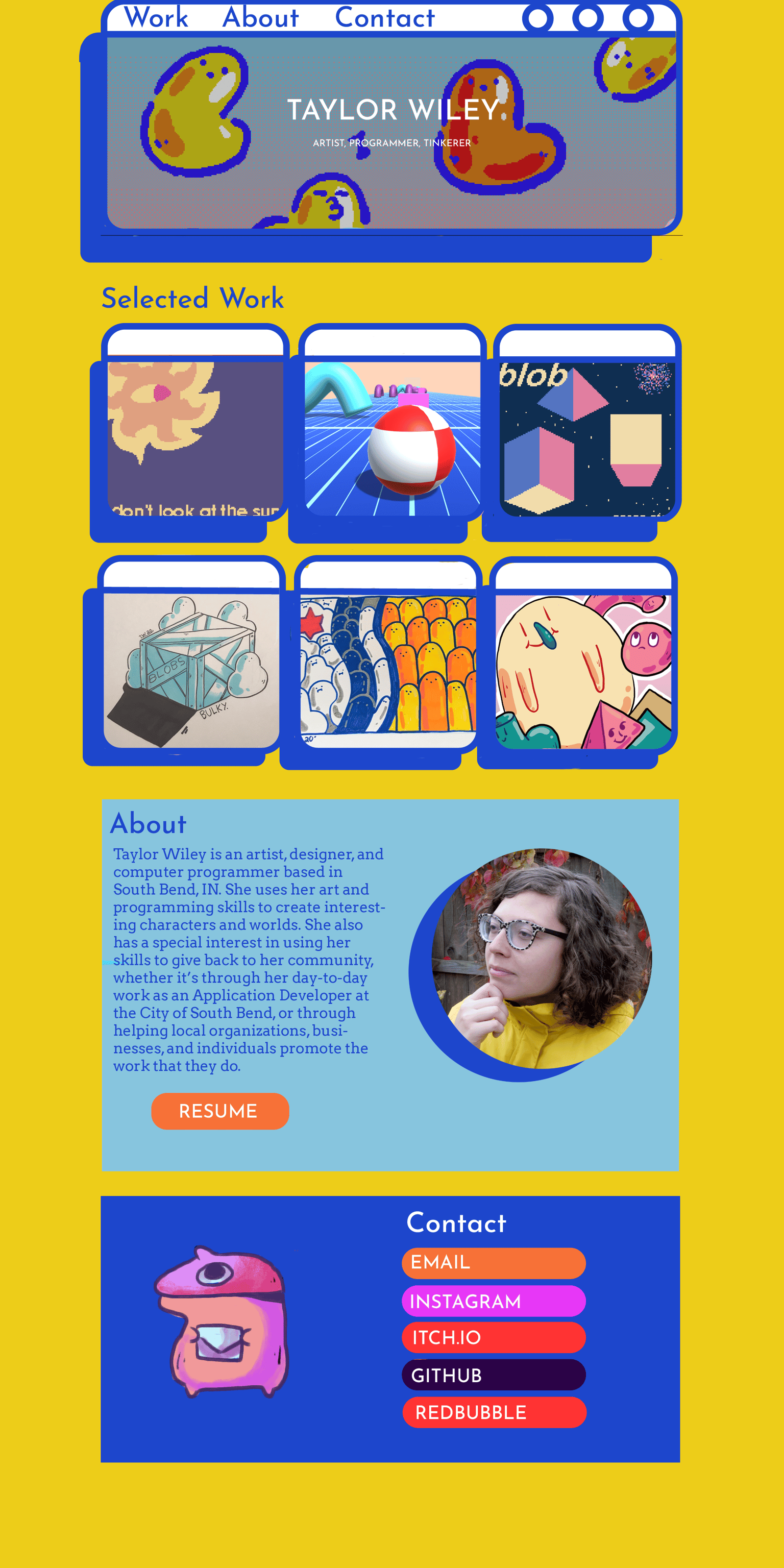 Portfolio Site - Mockup - image 1 - student project