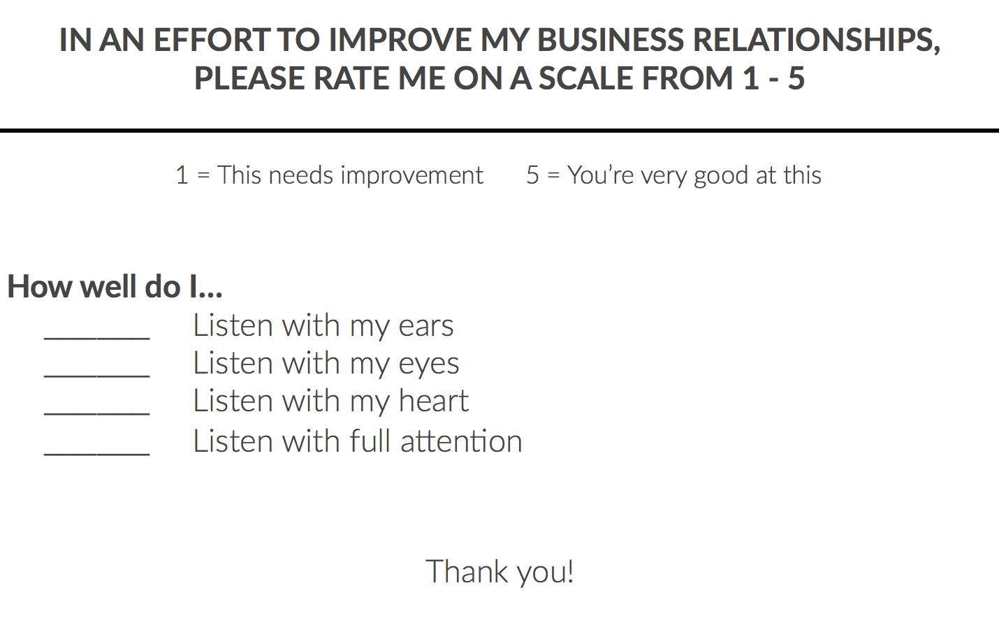 Co-Worker Questionnaire - image 1 - student project