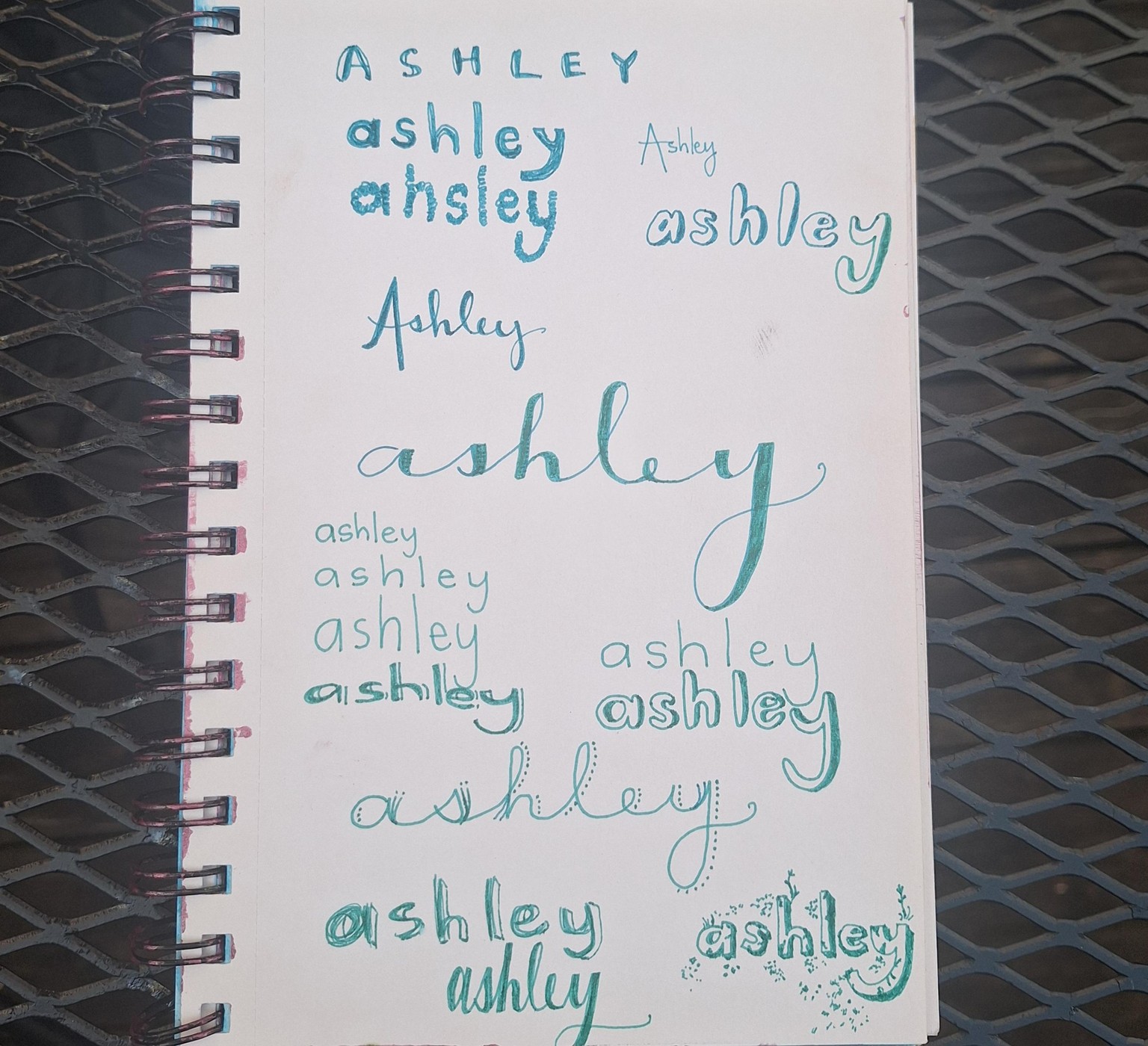 Summer evening name doodles - image 1 - student project