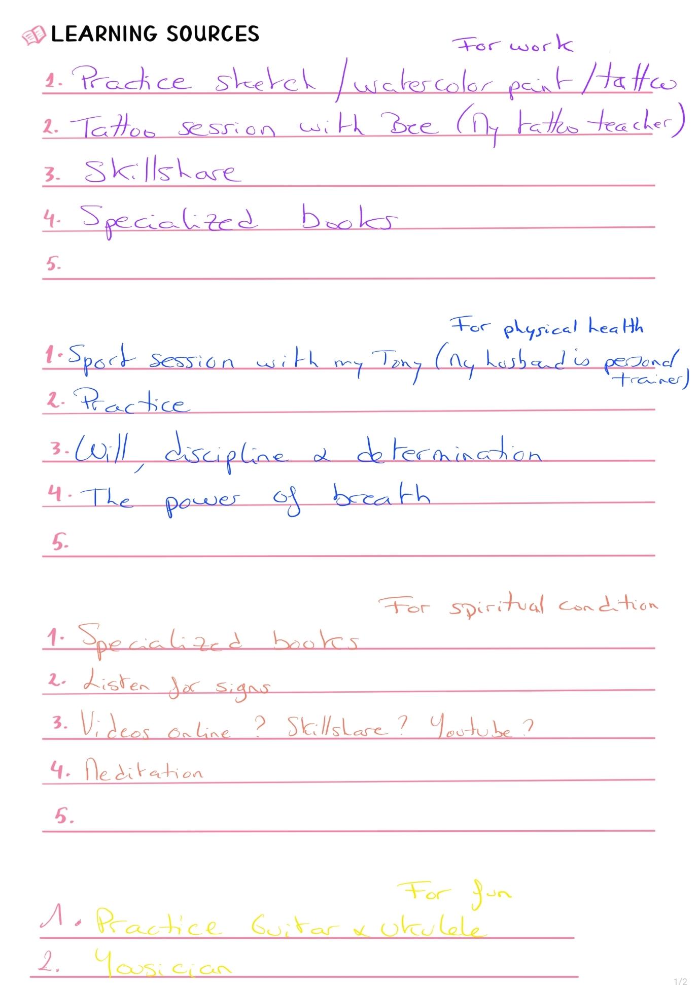 My new goals - image 2 - student project