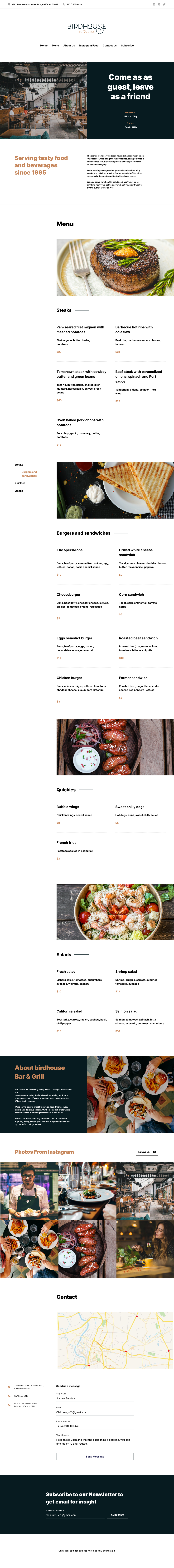 One Pager Website - image 2 - student project