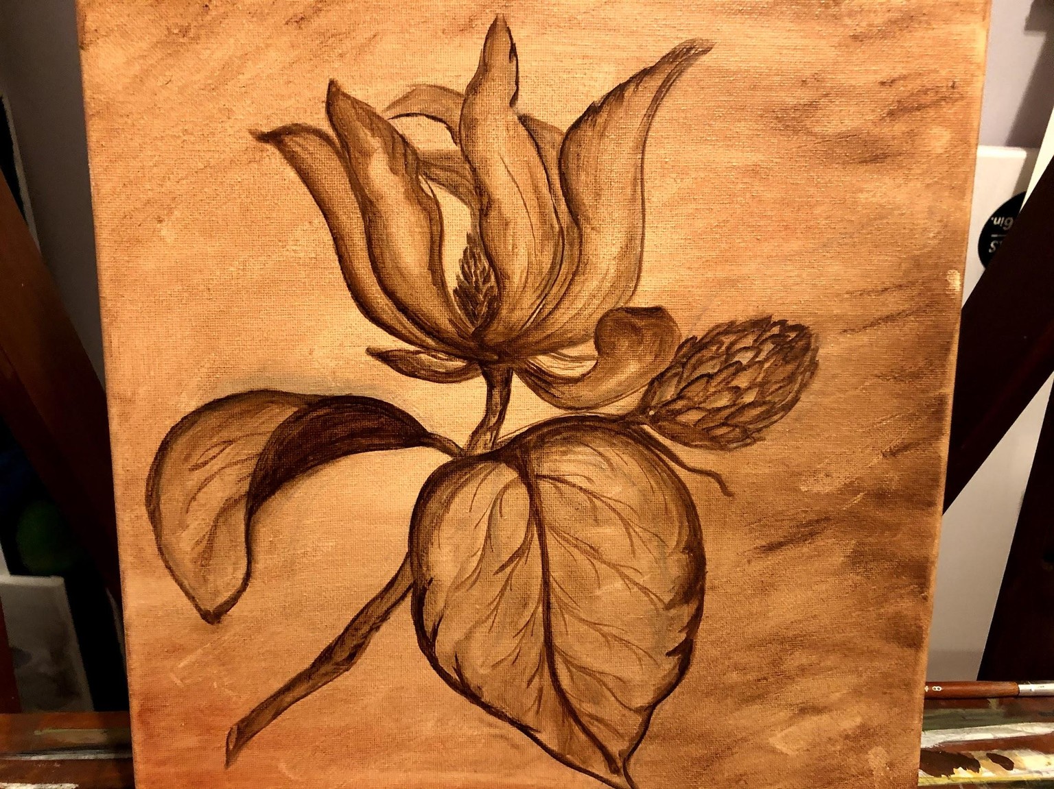 magnolia under painting - image 1 - student project