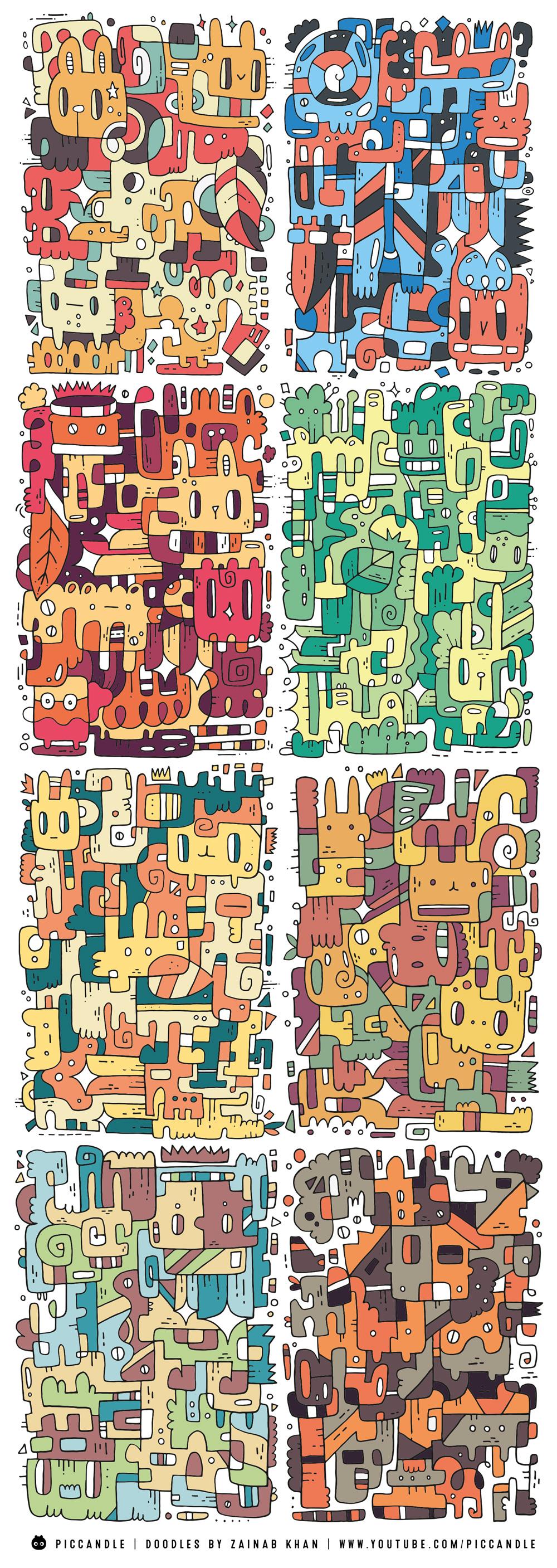 Along the Lines | Colorful Abstract Doodles - image 7 - student project