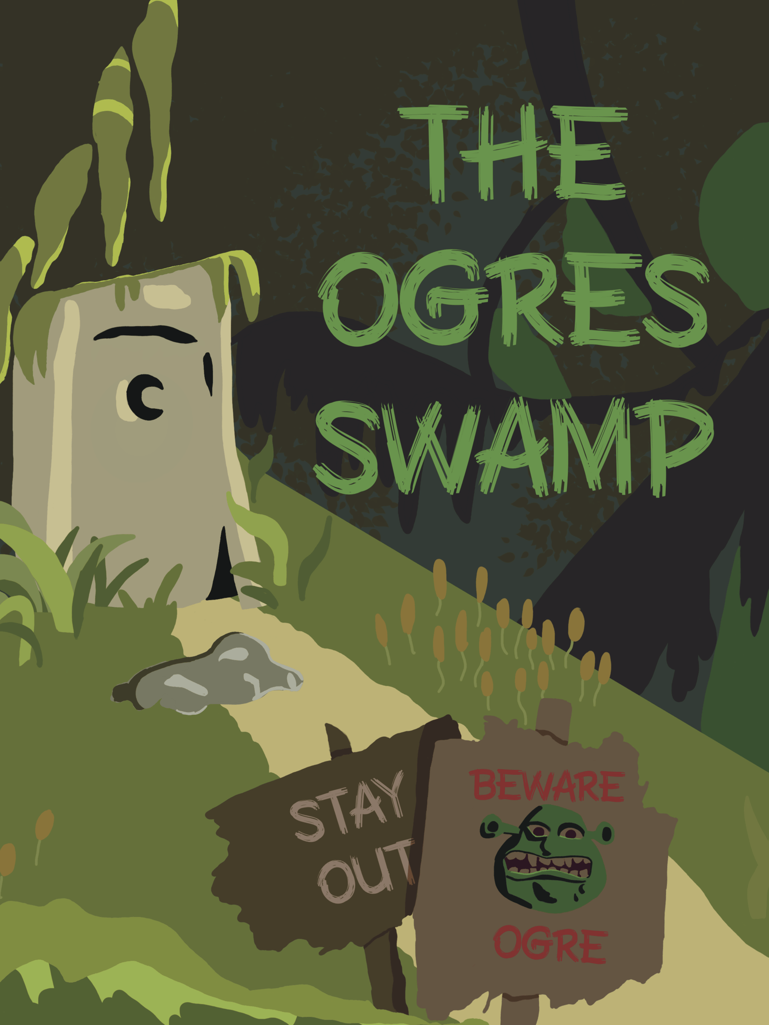 Shrek's Anti Travel Poster - image 1 - student project