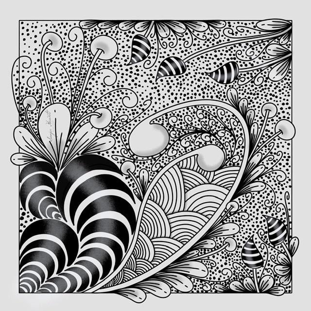 My first Zentangle - image 1 - student project