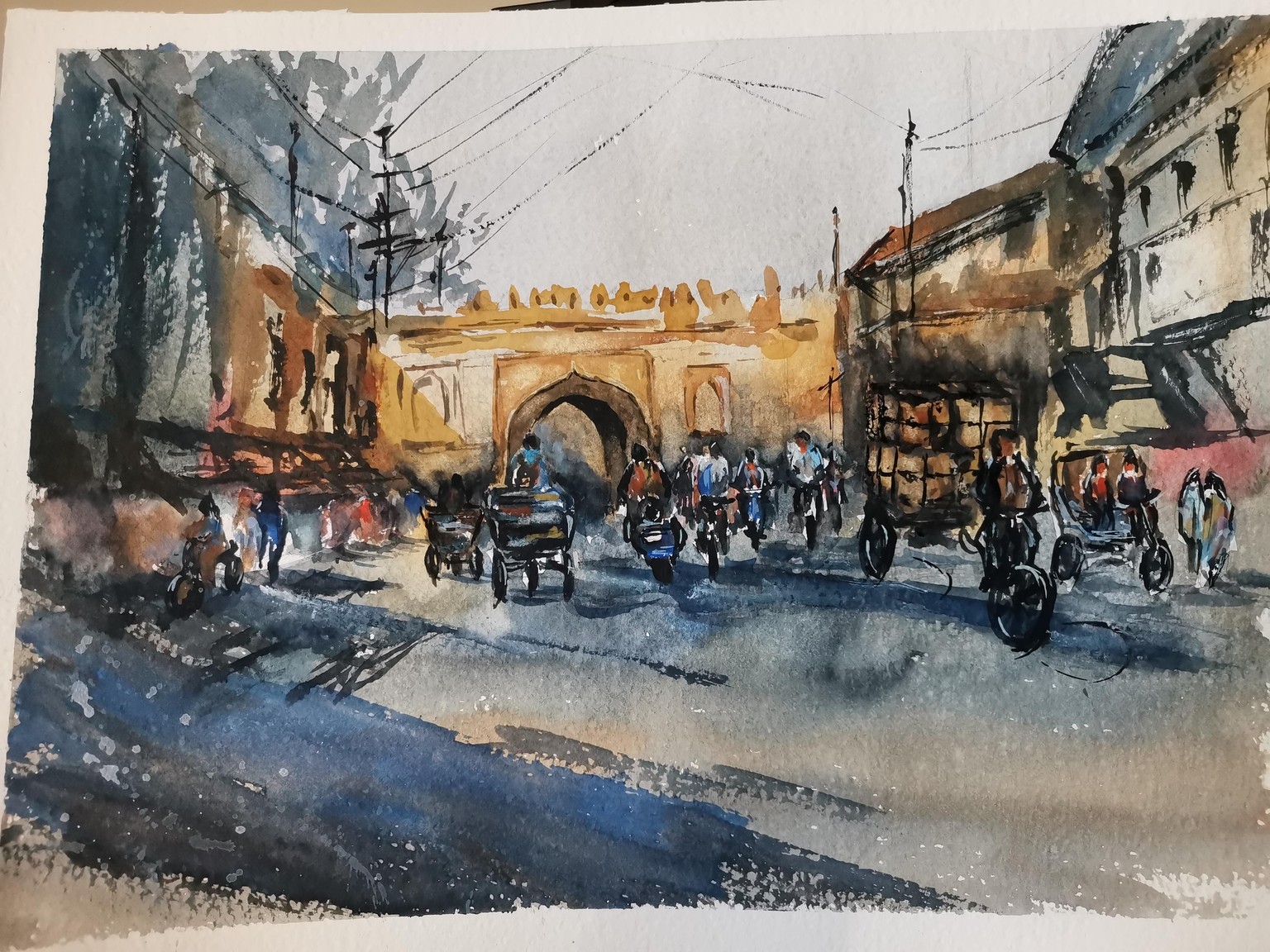 My busy indian marketplace - image 1 - student project