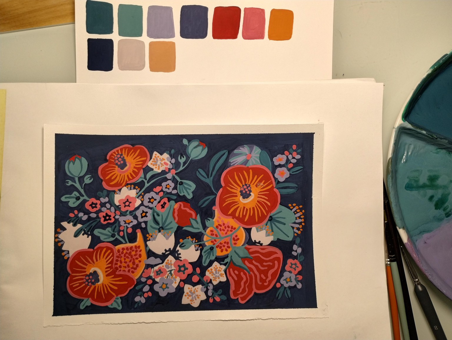 gouache composition - image 5 - student project