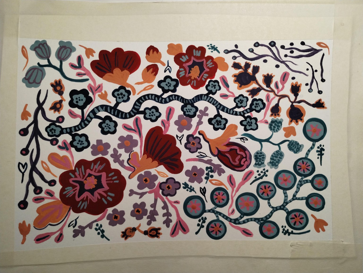 gouache composition - image 3 - student project