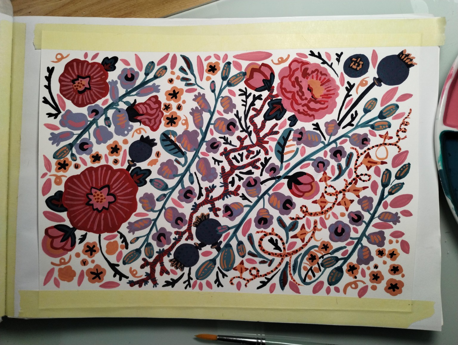 gouache composition - image 4 - student project