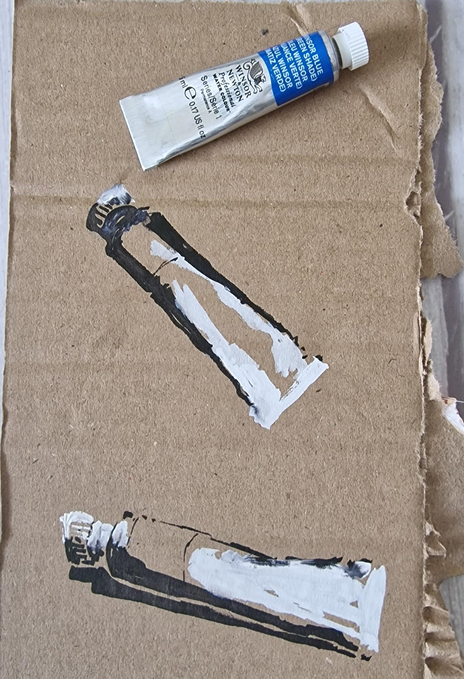 Black and white illustrations on toned paper - image 3 - student project