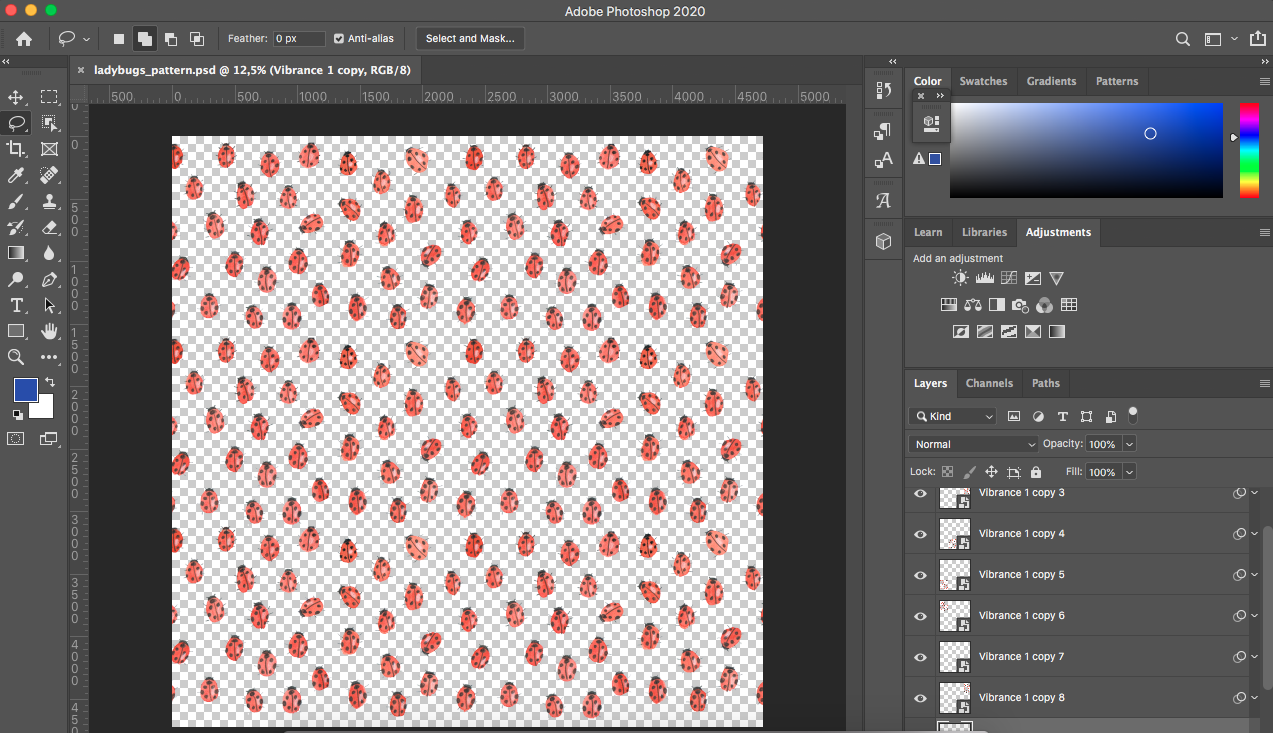 Ladybugs pattern - image 2 - student project