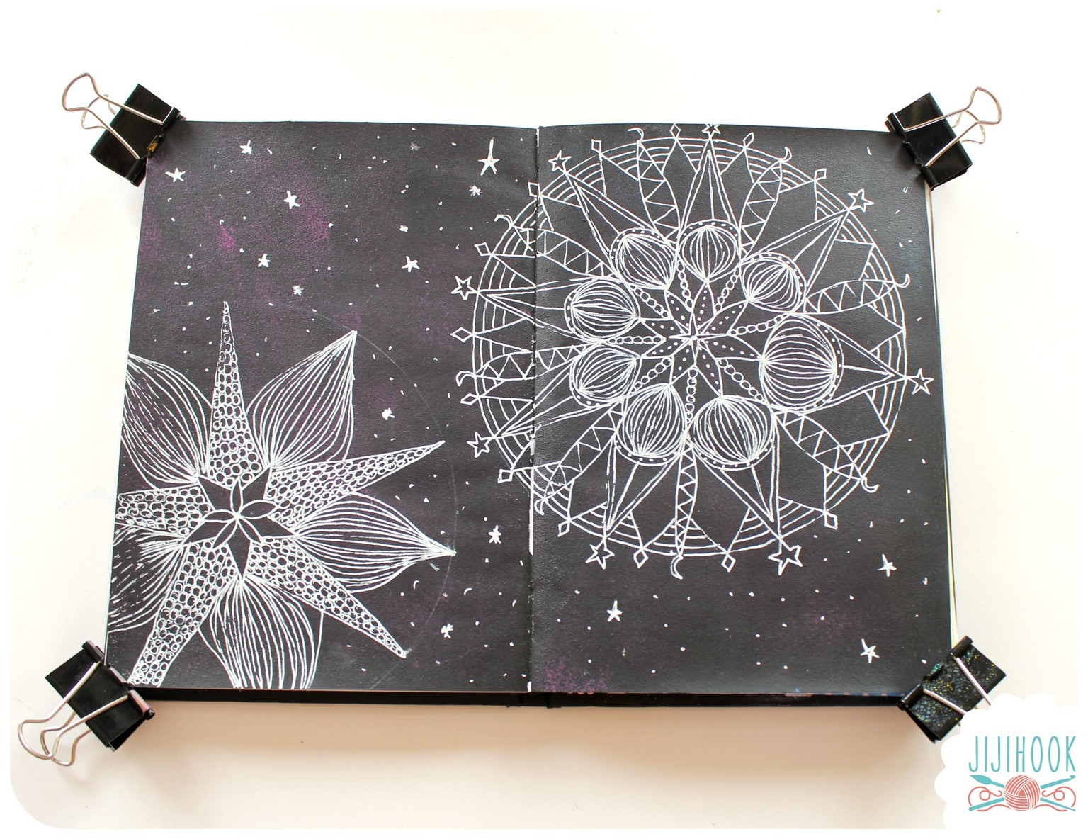 Zendala with acrylics in my artjournal - image 1 - student project