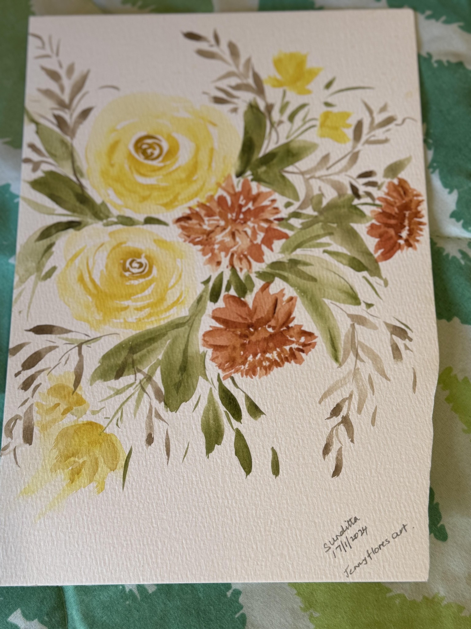 Florals with different brushes - image 8 - student project