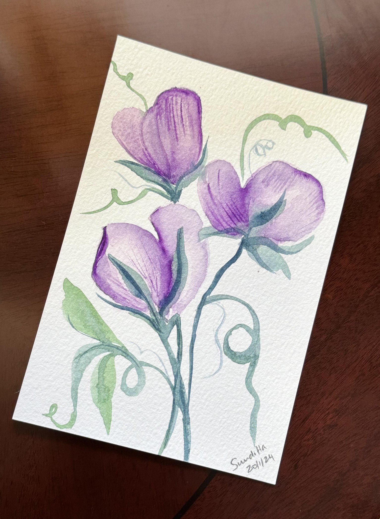 Florals with different brushes - image 4 - student project