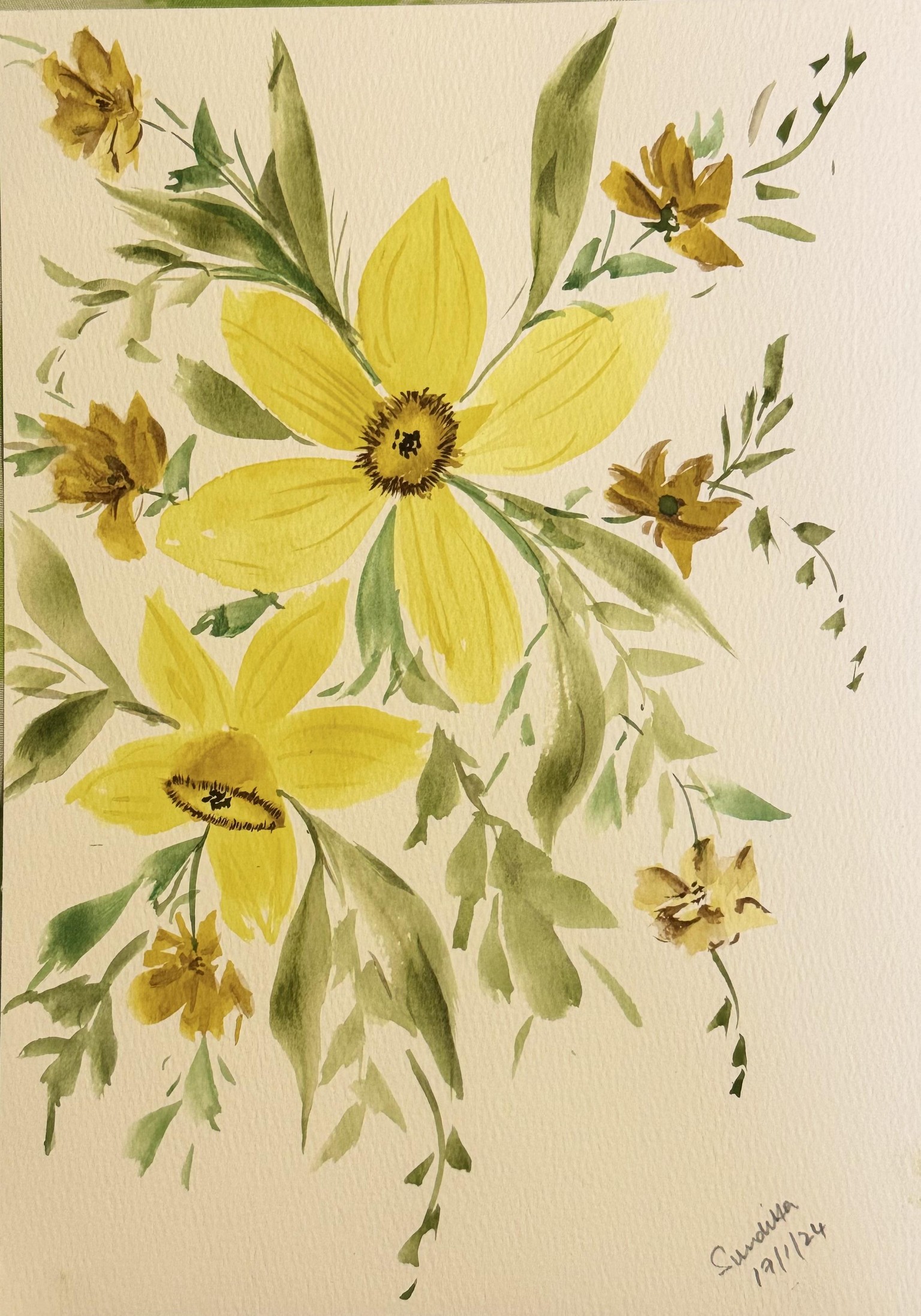Florals with different brushes - image 7 - student project