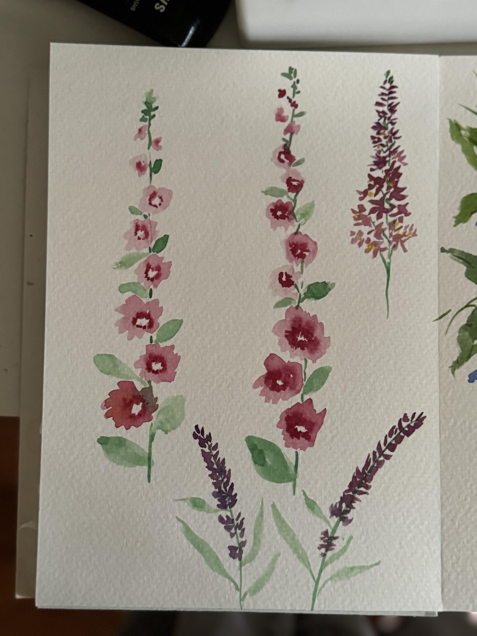 Loose water colours florals - image 1 - student project