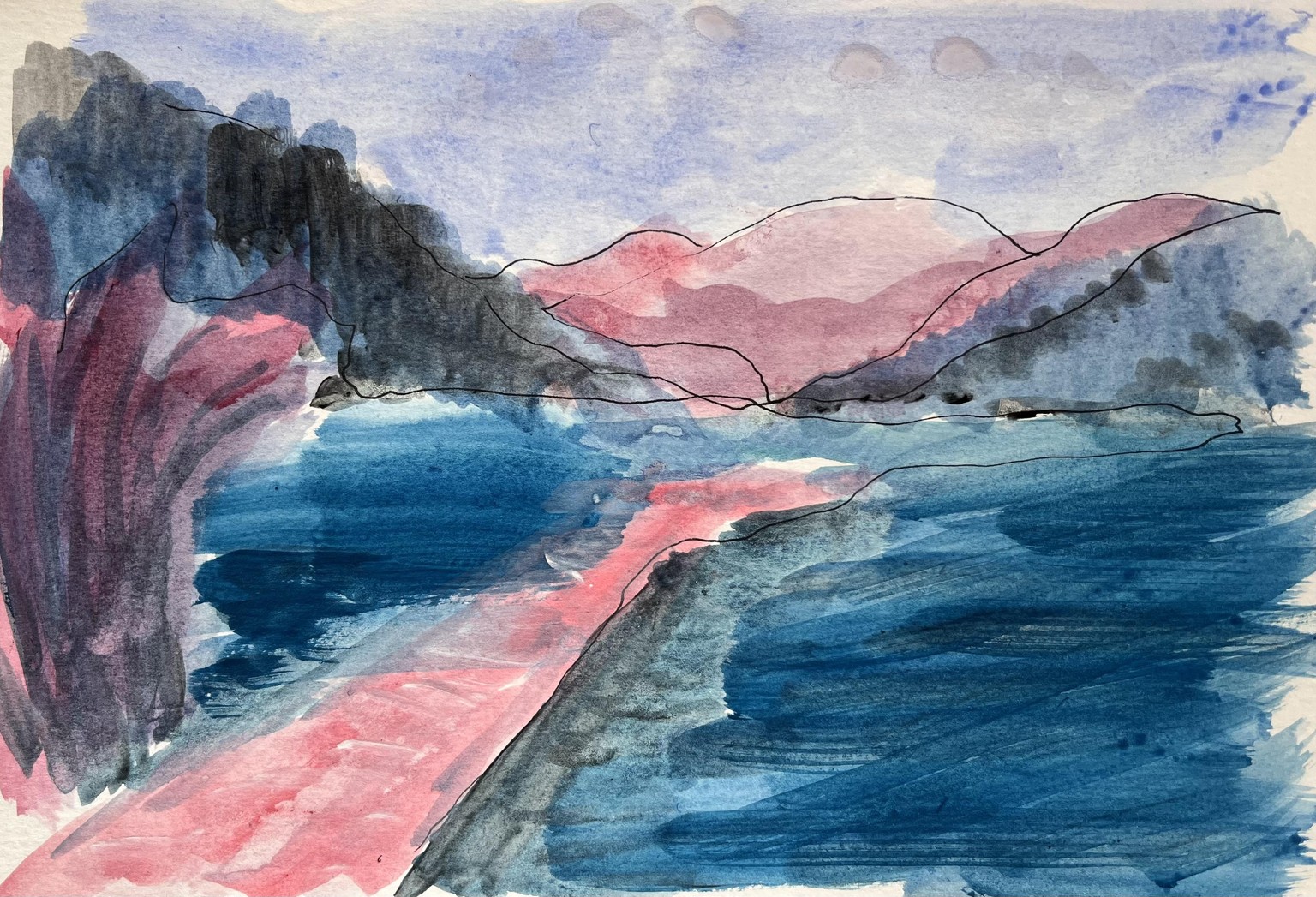 5-minute paintings - image 2 - student project