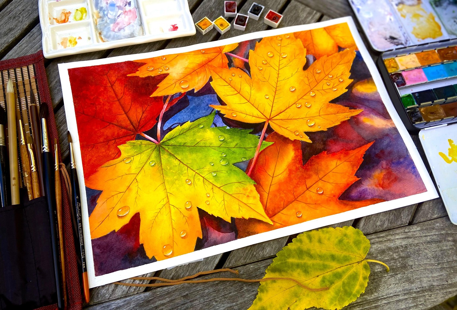 Maple leaves - image 1 - student project