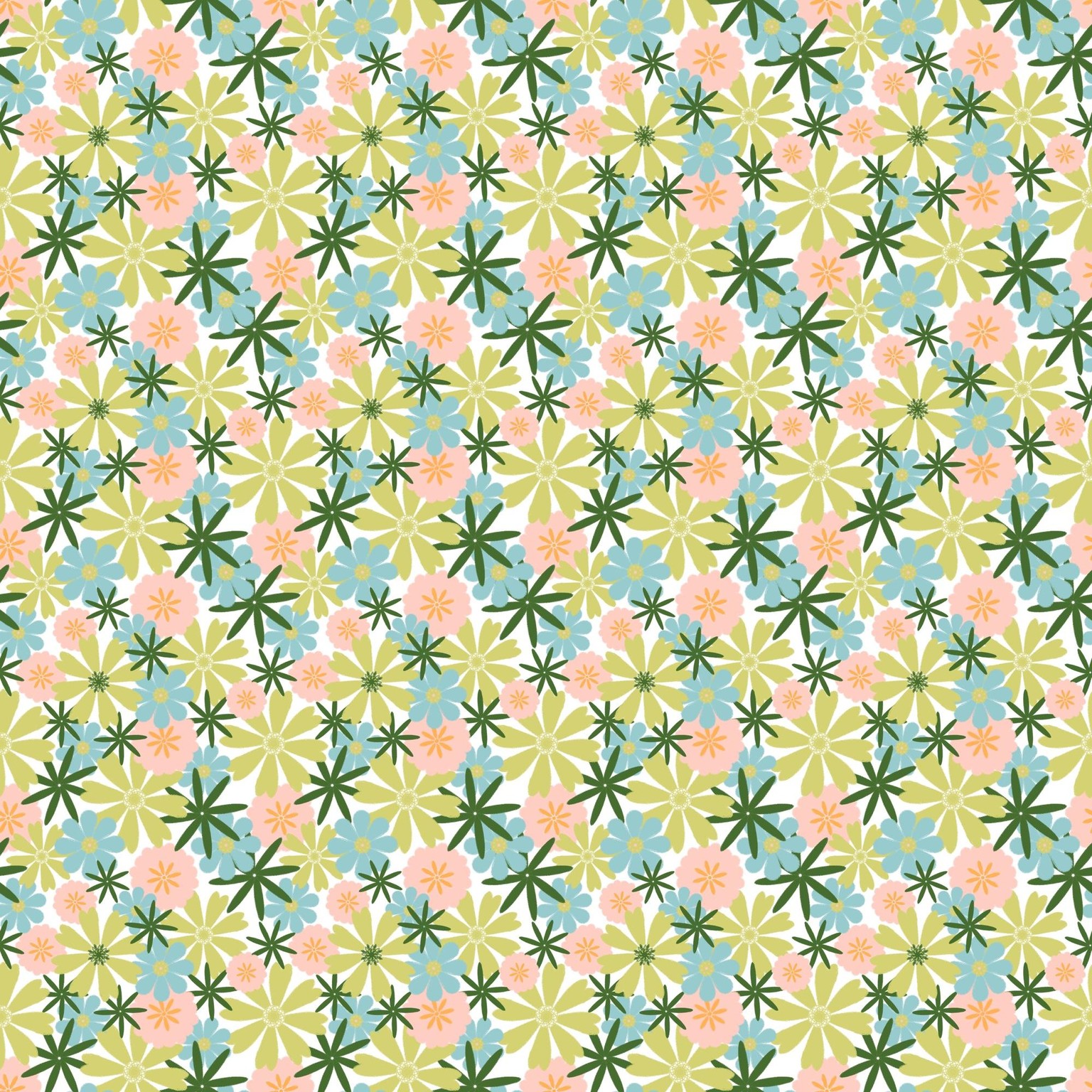 Floral Ditsy & Chilli half drop - image 4 - student project