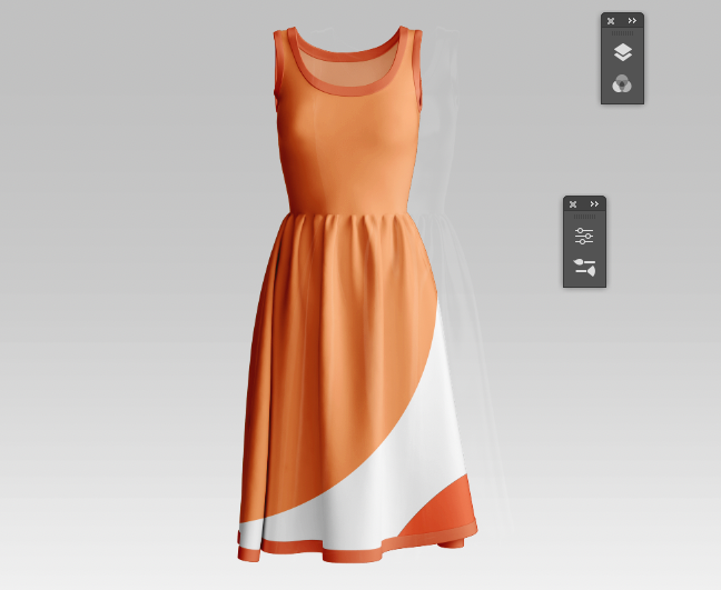 Dress mock up - image 1 - student project