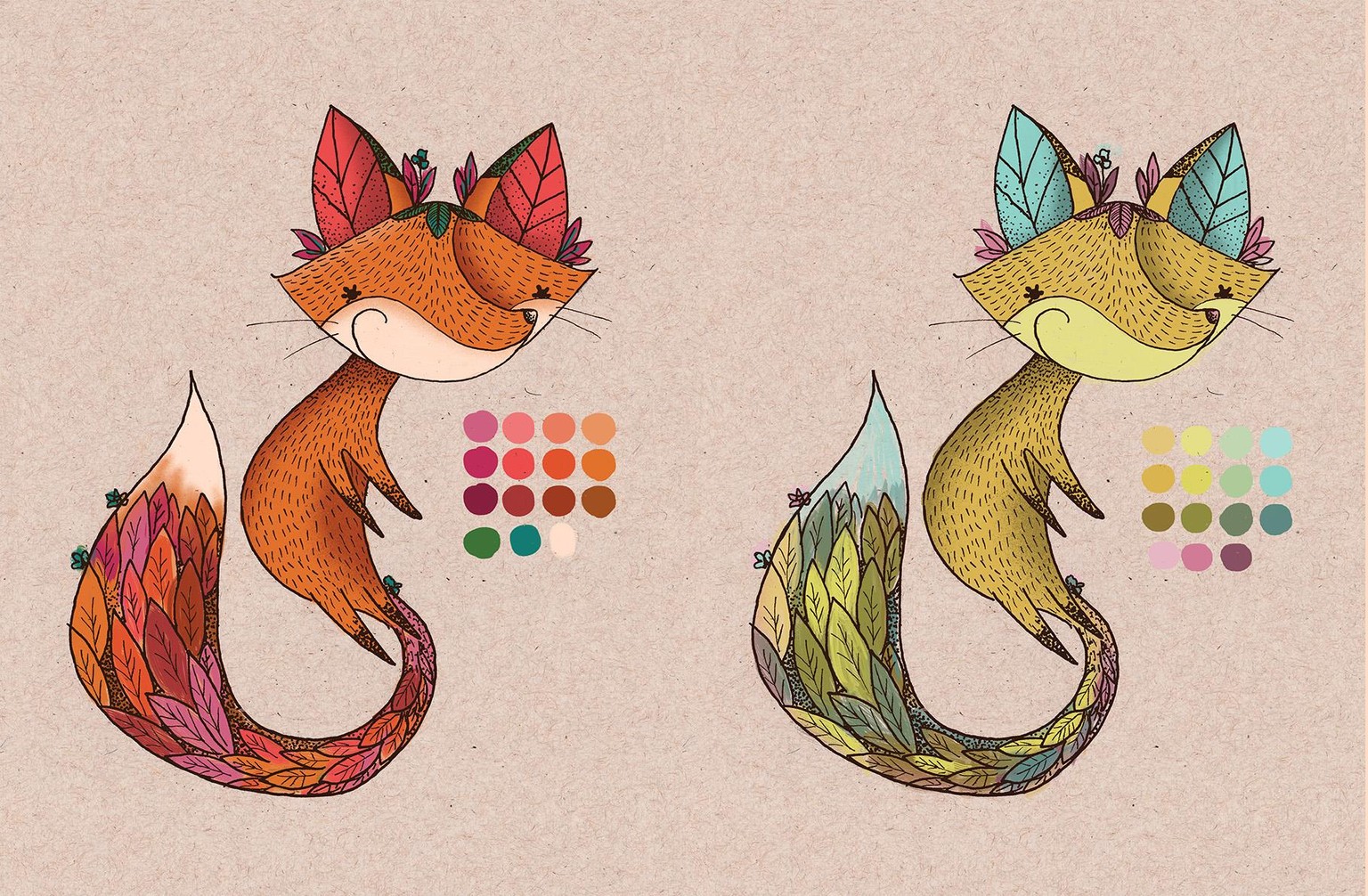 Forest fox color - image 2 - student project