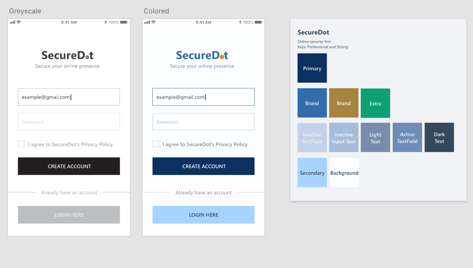 Color Scheme for UI Design - image 2 - student project