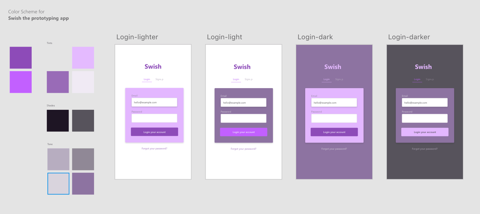 Color Scheme for UI Design - image 1 - student project