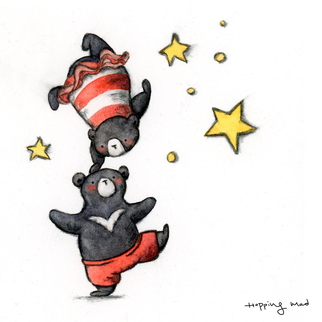 Watercolor Magic...with more Moon Bears! - image 1 - student project