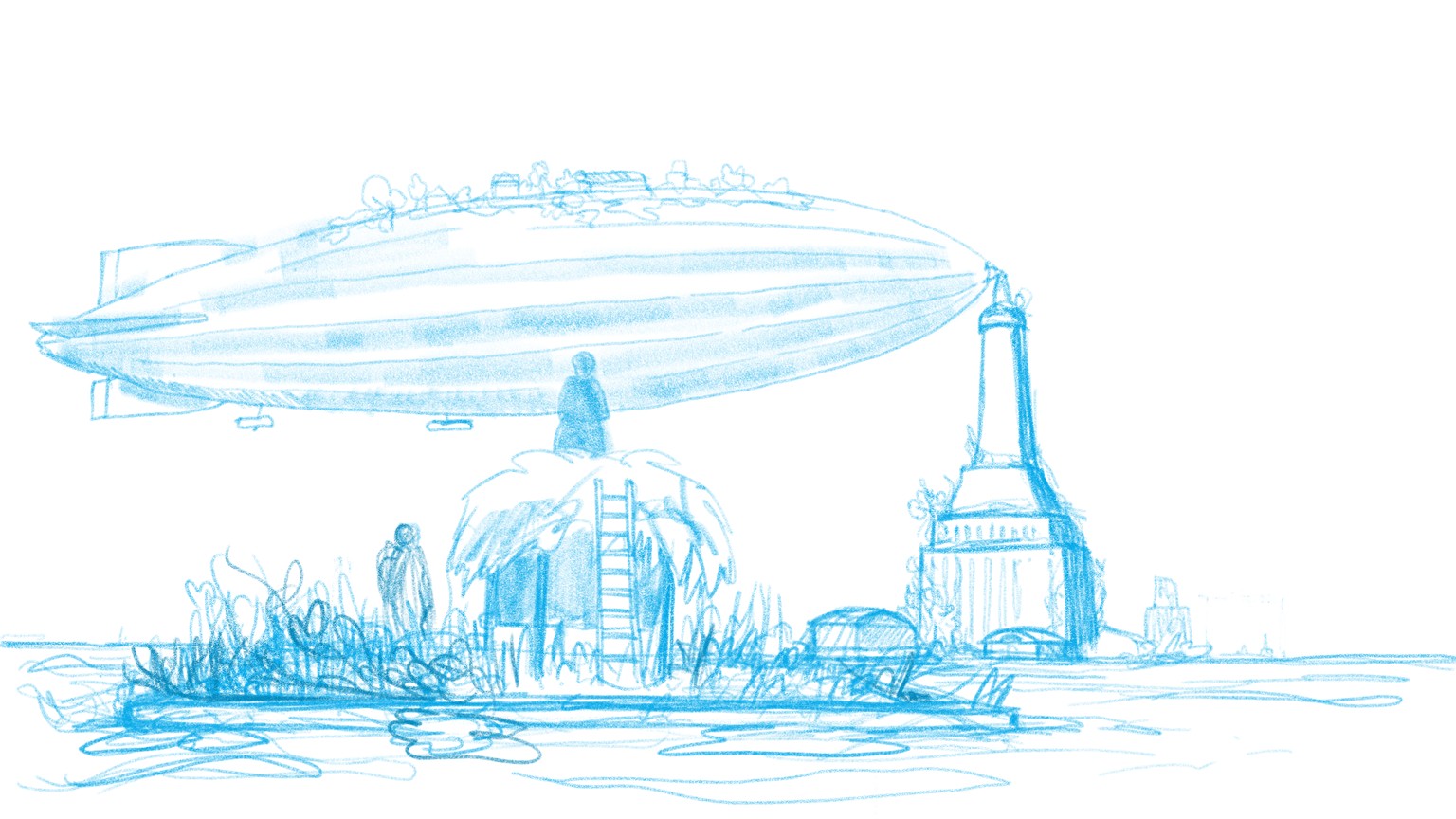 Somewhat hopeful airship & seaworld - image 2 - student project