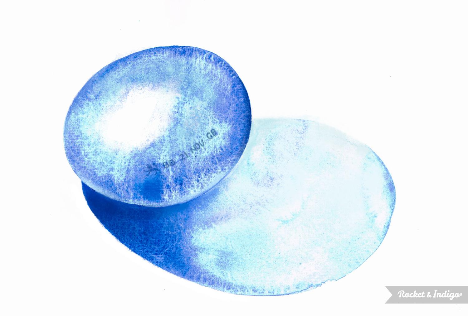 Egg & Still Life Studies in Ultramarine - image 3 - student project