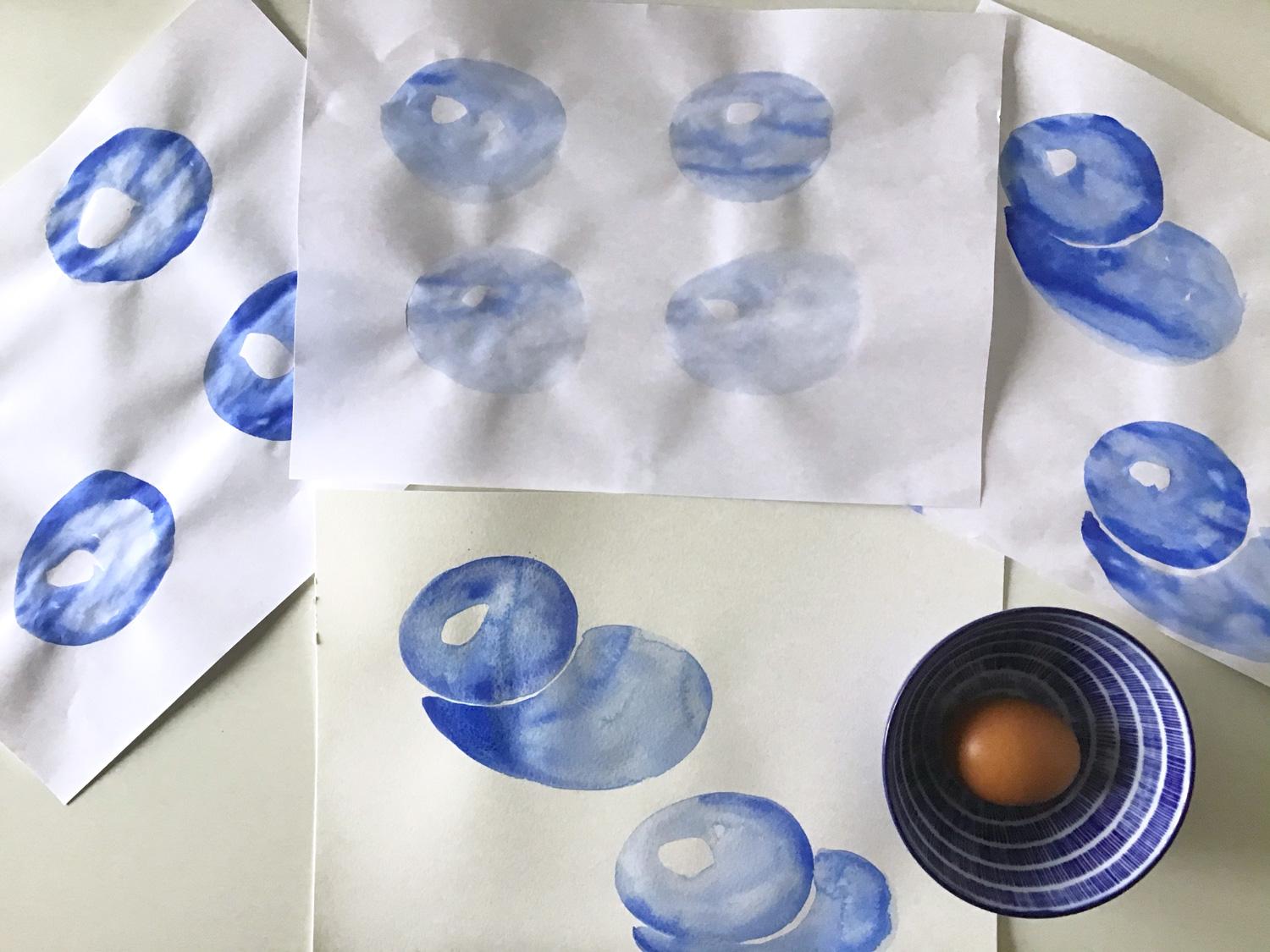 Egg & Still Life Studies in Ultramarine - image 2 - student project