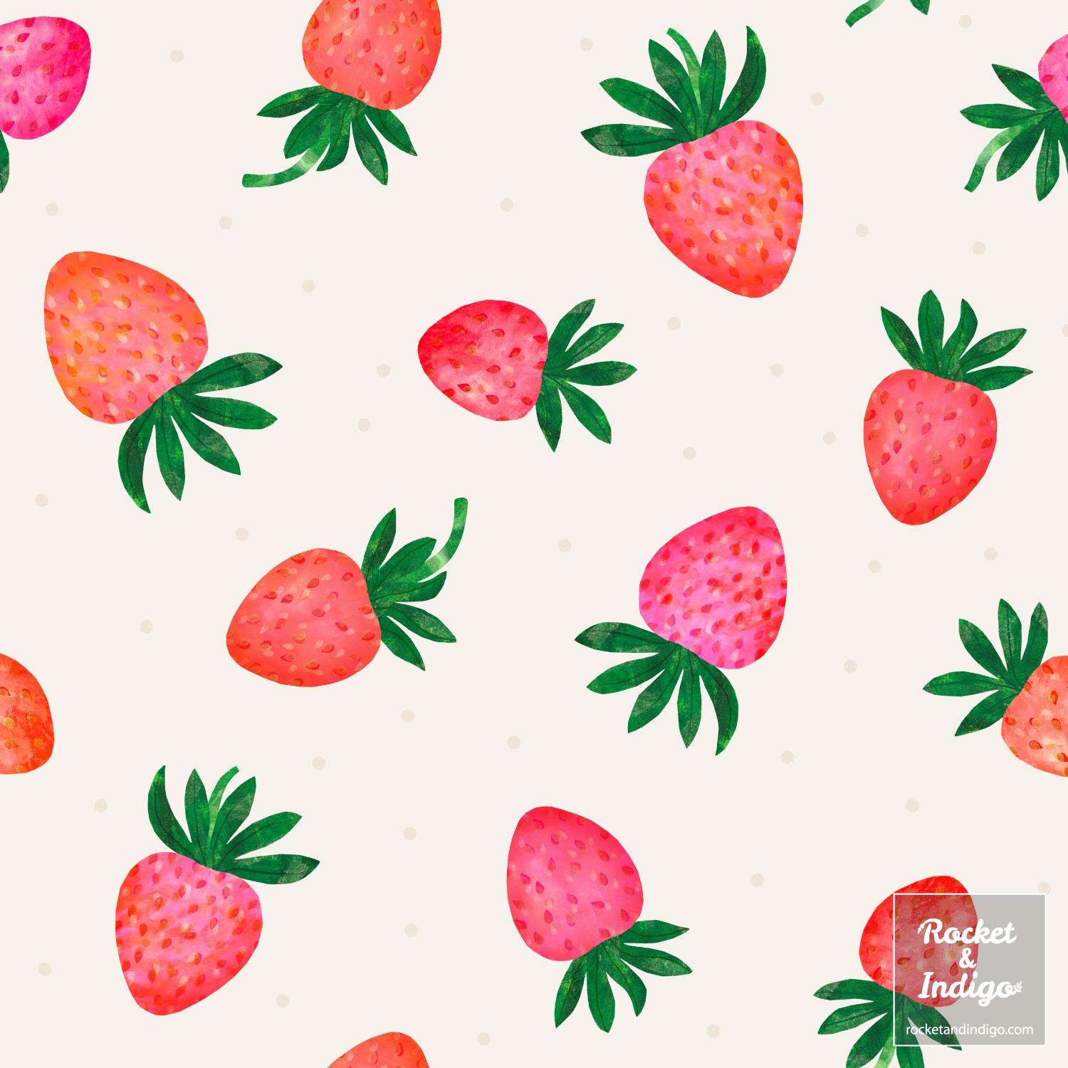 Textured Strawberries (example project) - image 2 - student project